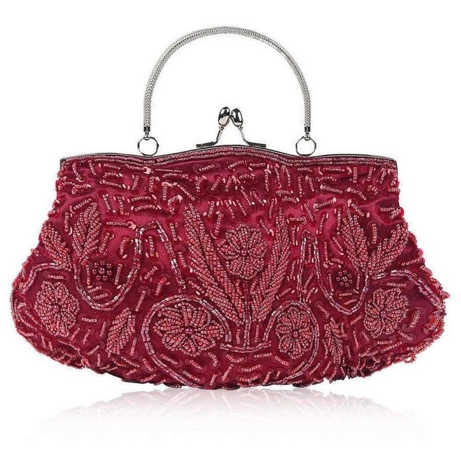 ZYB055 Vintage Glam: Beaded Evening Clutch