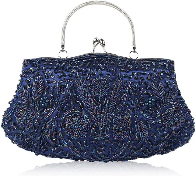 ZYB055 Vintage Glam: Beaded Evening Clutch