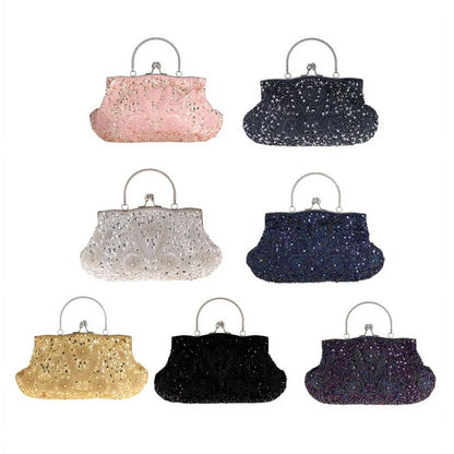 ZYB055 Vintage Glam: Beaded Evening Clutch