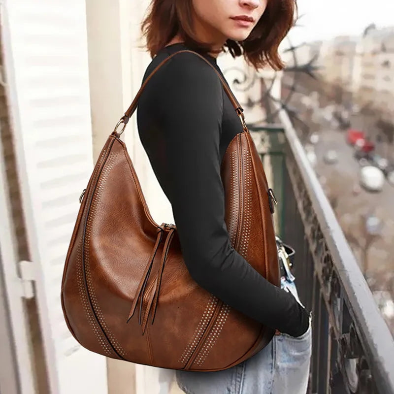 ZYB056 Effortless Chic: Slouchy Hobo Bag