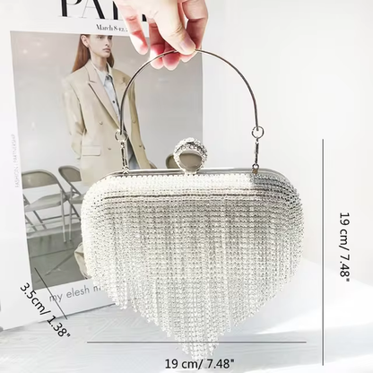 ZYB060  Dazzling Fringe: Crystal Clutch