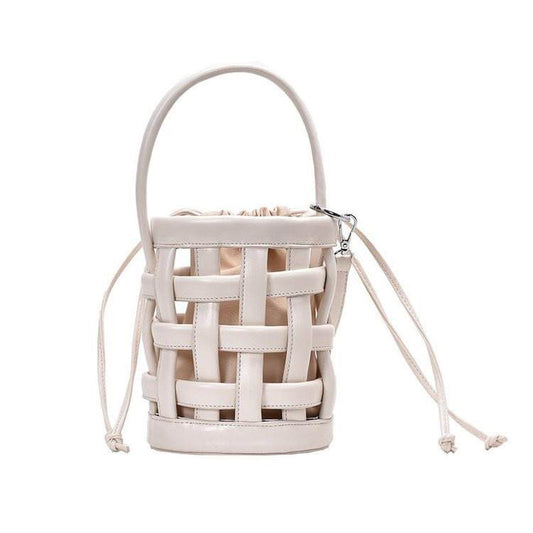 ZYB044 Trendy and Unique: Woven Bucket Bag