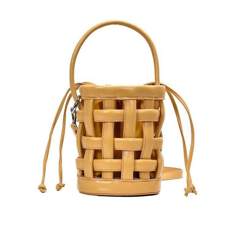 ZYB044 Trendy and Unique: Woven Bucket Bag