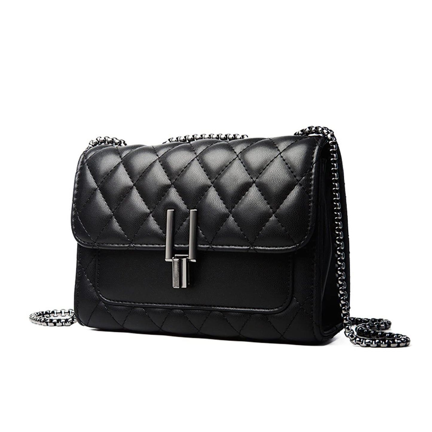 ZYB072 Chic and Minimalist: Quilted Chain Strap Bag