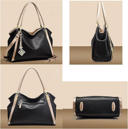 ZYB082 Chic and Sophisticated: Two-Tone Tote Bag