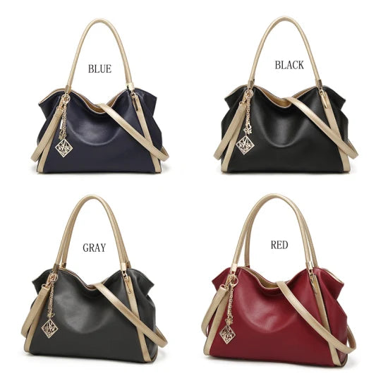 ZYB082 Chic and Sophisticated: Two-Tone Tote Bag