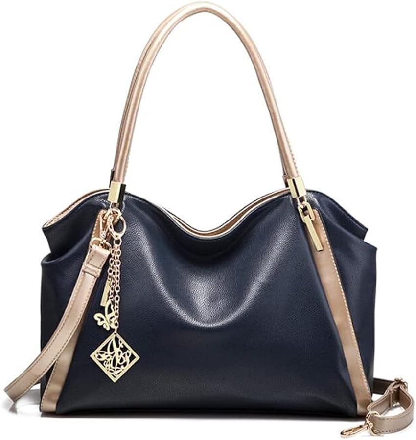 ZYB082 Chic and Sophisticated: Two-Tone Tote Bag