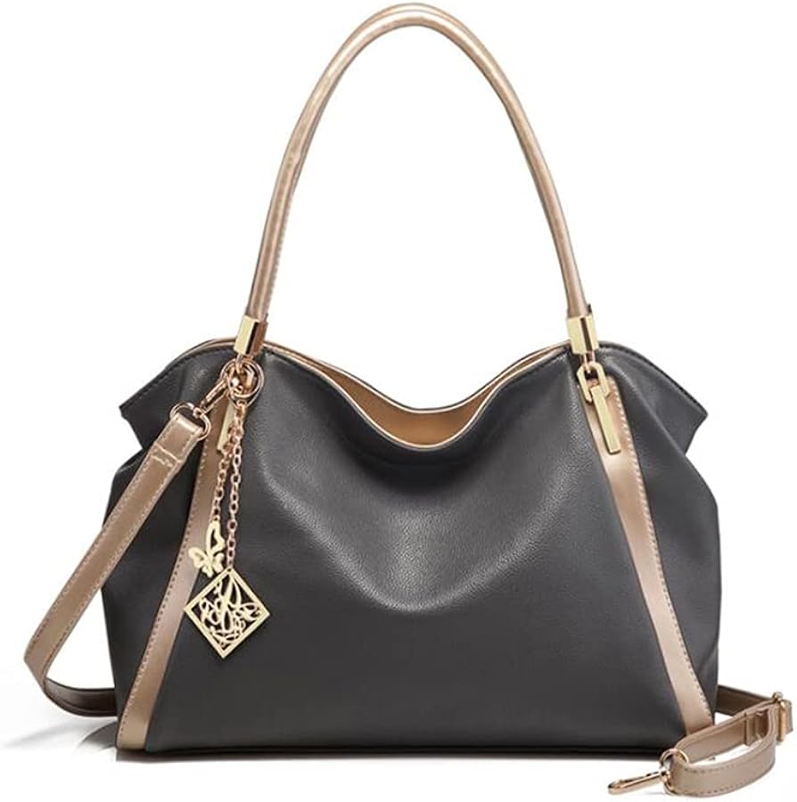 ZYB082 Chic and Sophisticated: Two-Tone Tote Bag