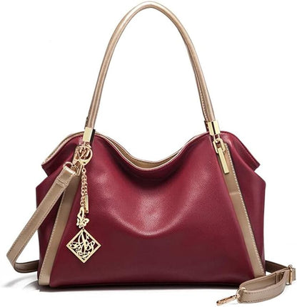 ZYB082 Chic and Sophisticated: Two-Tone Tote Bag