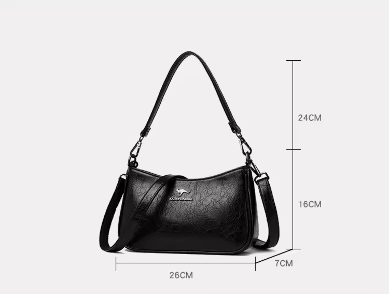 ZYB208 Elegant Chain-Link Rectangular Shoulder Bag