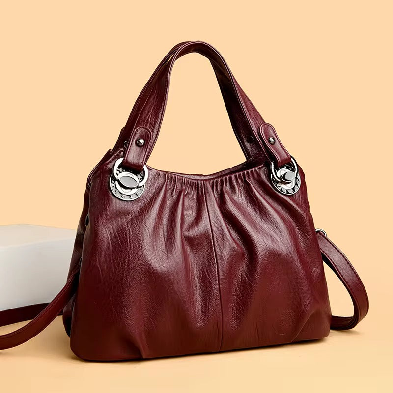 ZYB210 Quilted Vintage-Inspired Kiss-Lock Handbag