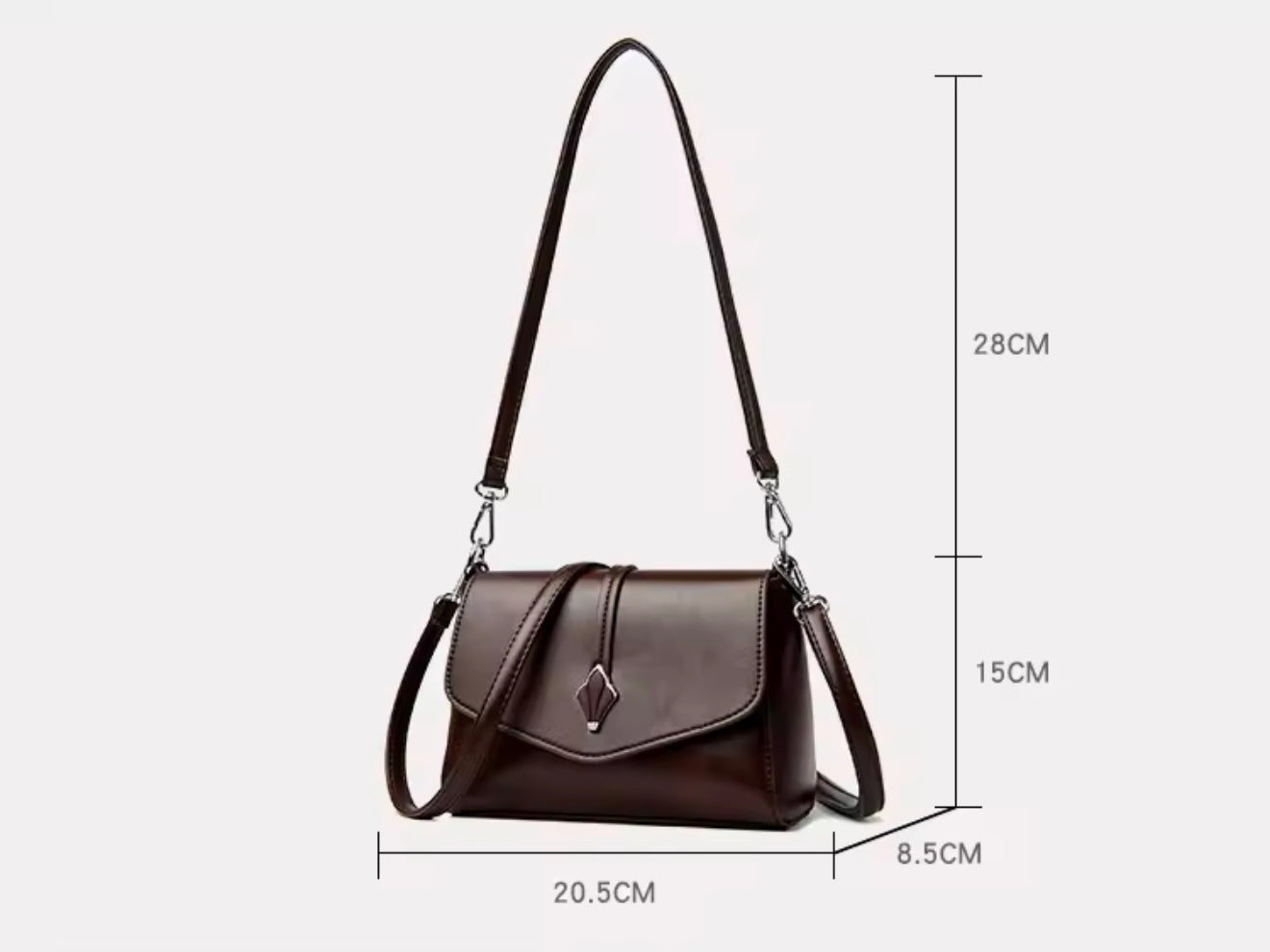 ZYB215 Elegant Teardrop Hardware Flap Bag