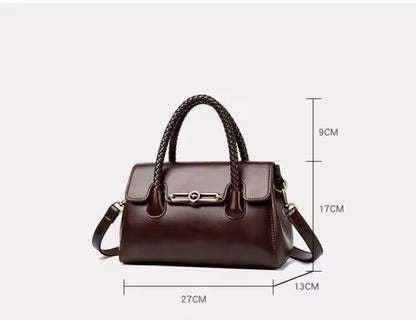 ZYB216 Braided Top-Handle Executive Satchel