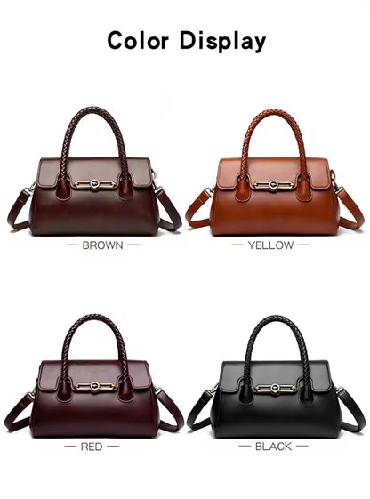 ZYB216 Braided Top-Handle Executive Satchel